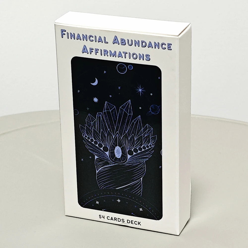 10.3*6cm Financial Abundance Affirmation Cards Affirmation Deck To Manifest Financial Freedom & Attract Money 54 Pcs Cards