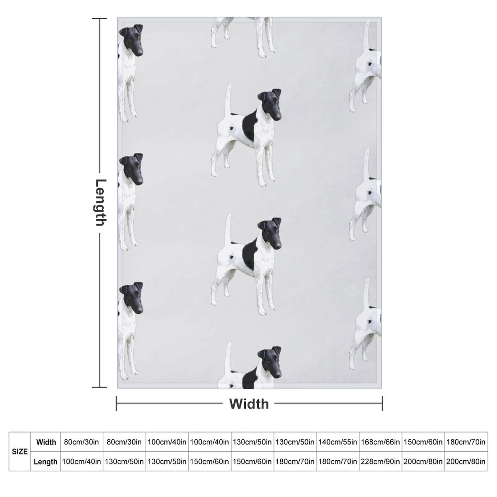 Fox Terrier Smooth Throw Blanket couch cozy soft plush fuzzy picnic outdoor blanket
