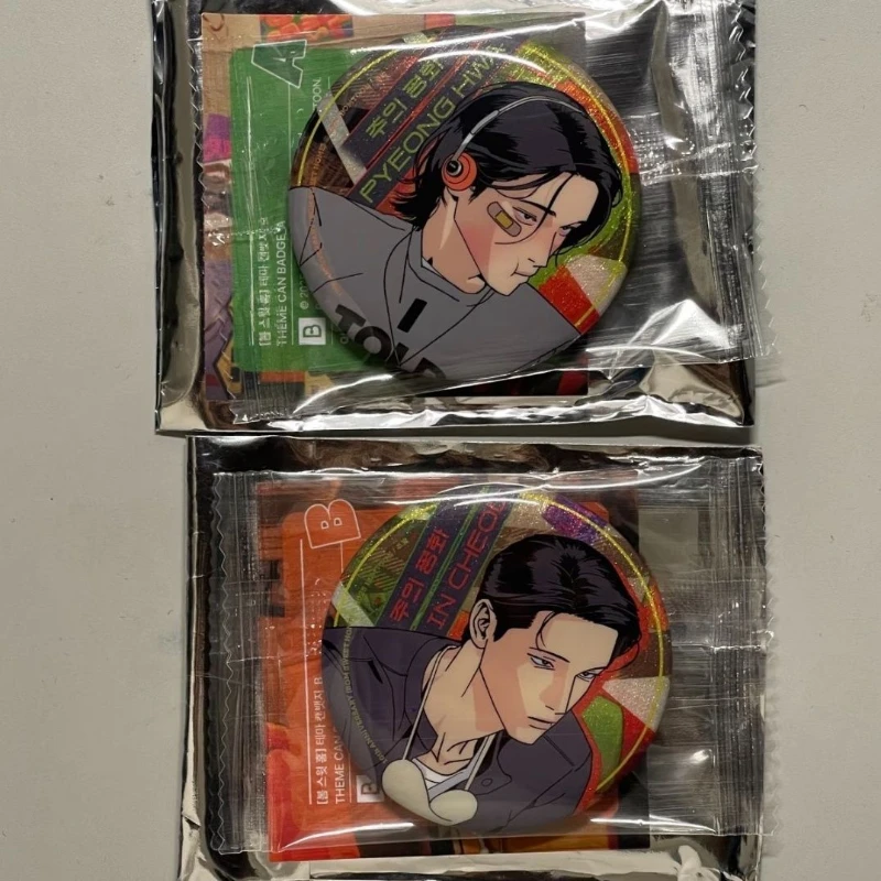 Anime Master's Peace Peace of God An Pyeonghwa Ju Incheol‌ Cosplay Brooch Badge Lapel Pins Bag Ornament Accessory Collect Prop