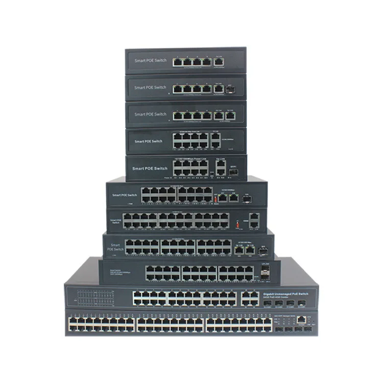 POE switch national standard 48V support POE power supply compatible with Haidahua brand surveillance camera multi-interface