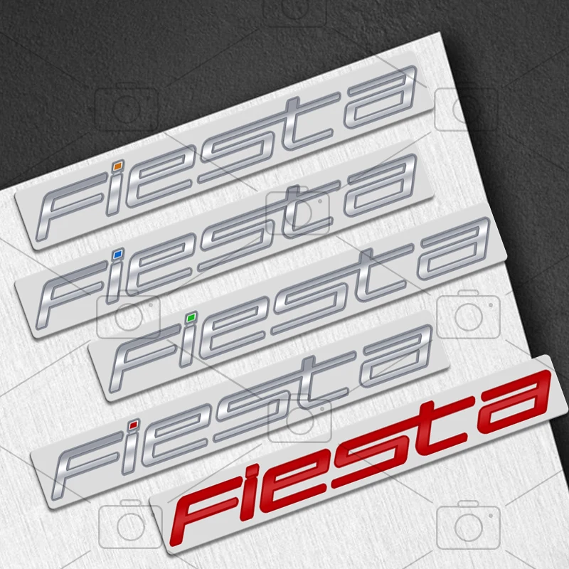 Car Metal Body For Ford Fiesta Logo ST MK3 MK4 MK5 MK7 MK8 Letter Decals Styling Badge Trunk Fender Emblems Sticker Accessories view 4