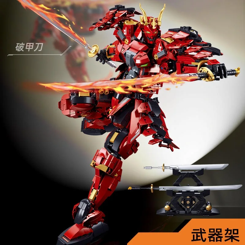 COMIC CLUB IN STOCK SLUBAN M38-B1183 KAI SAMURAI Takeda Shingen Assembly Blocks Robot Action Model Anime Figure Toy