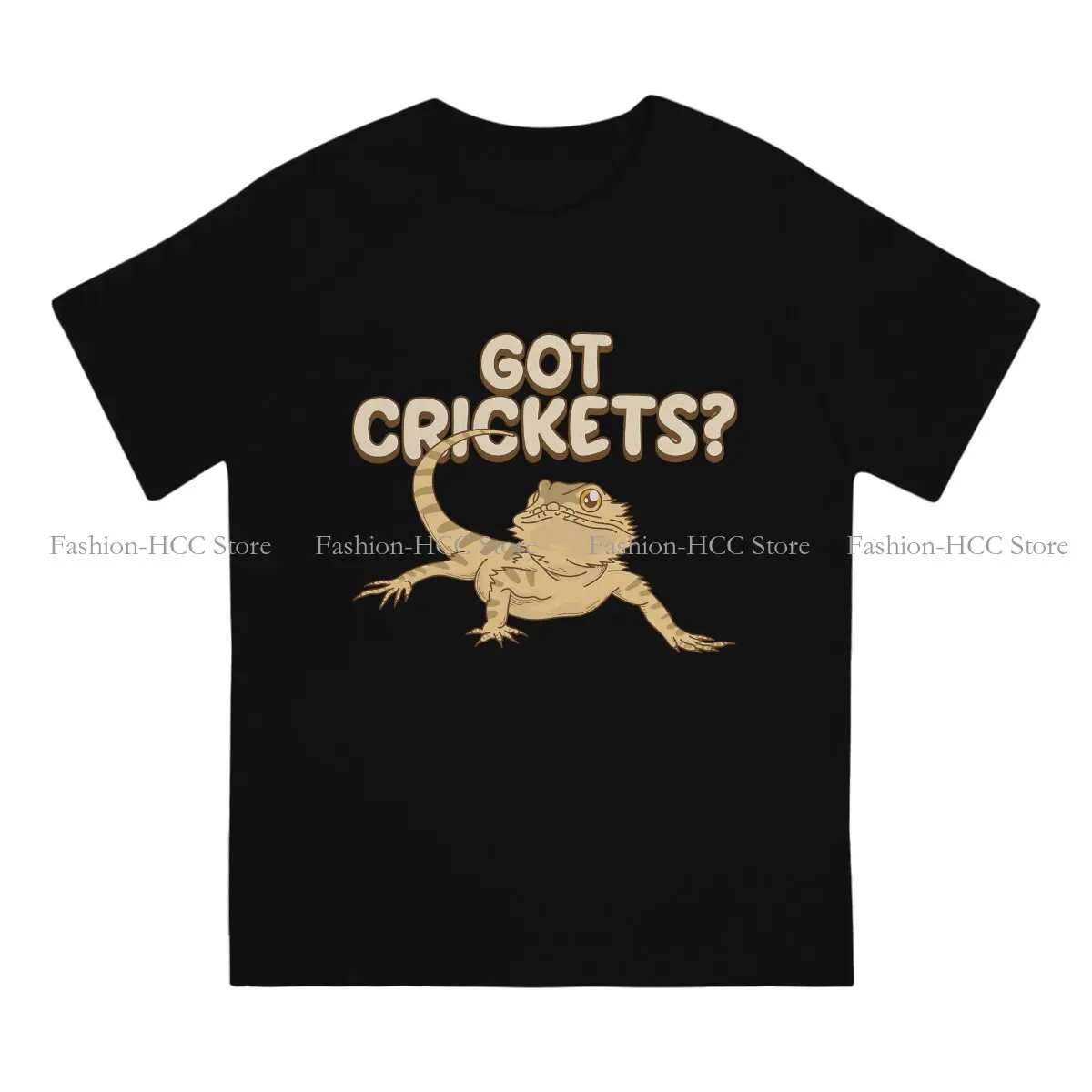 Got Crickets Funny Reptile Fashion Polyester TShirts Gecko Lover Male Style Tops T Shirt Round Neck