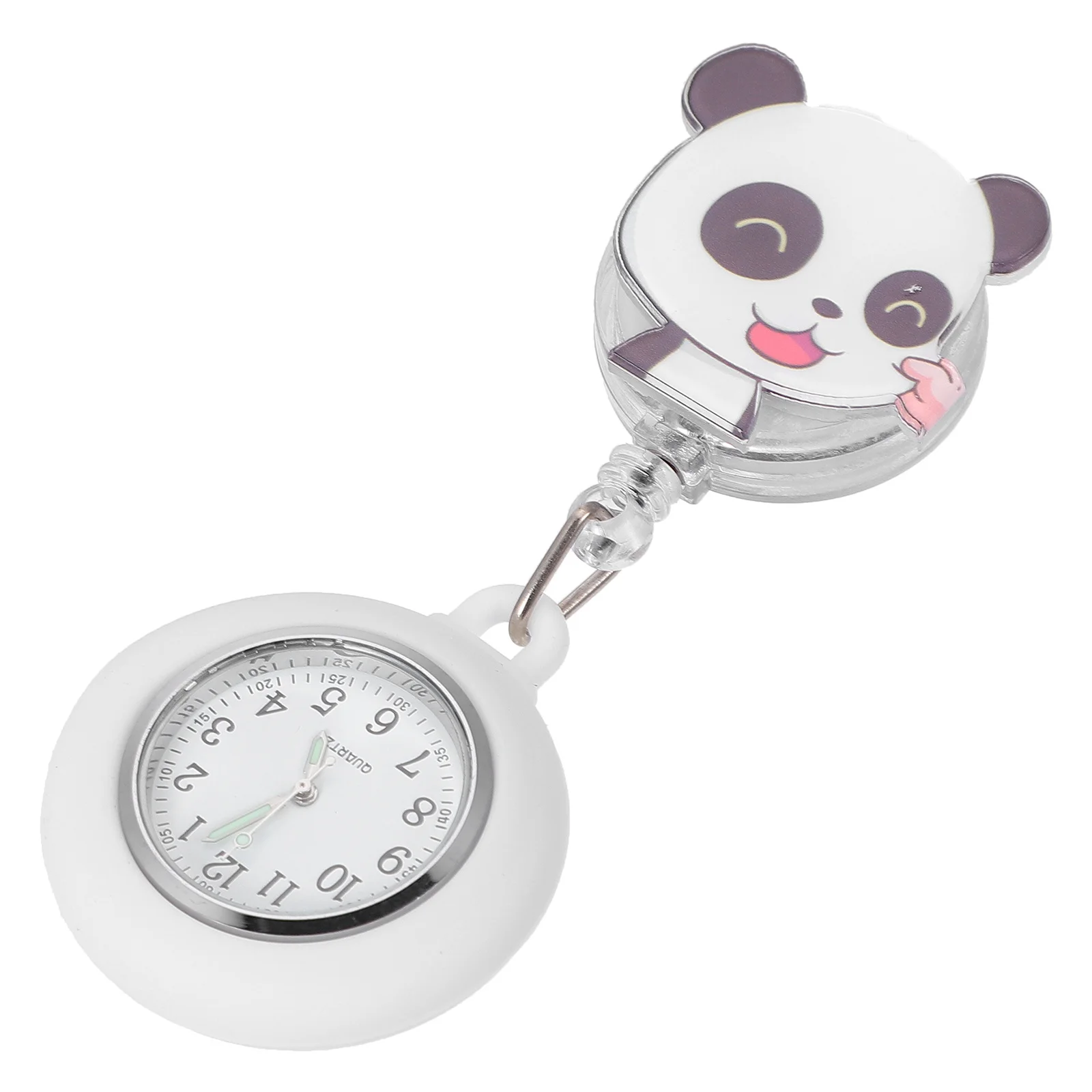 1Pcs Clip-on Nurse Design Retractable Nursing Pocket Watch for Doctors Nurses Nurse Watches for Women