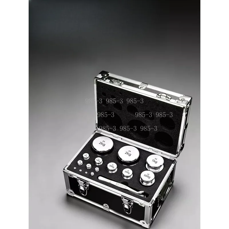 

F1 Grade 304 Stainless Steel Calibration Weights Kit, 1mg-5kg 28Pcs High Precision Laboratory Scale Calibration Tool