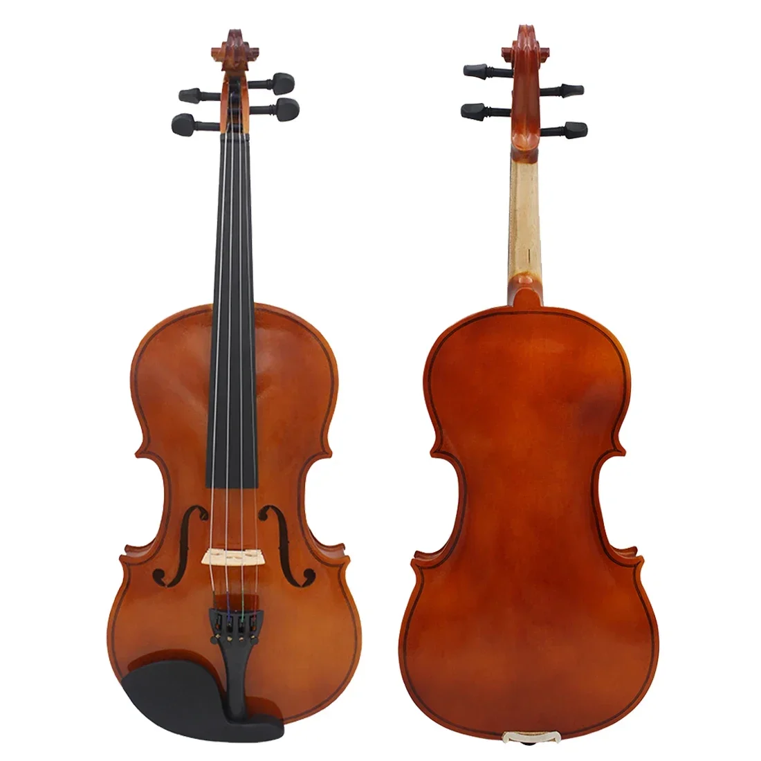 IRIN 4/4 3/4 1/2 1/4 1/8 Violin Solid Wood Violin Set with Cloth Case Bow Professional Stringed Instrument Violin for Practice