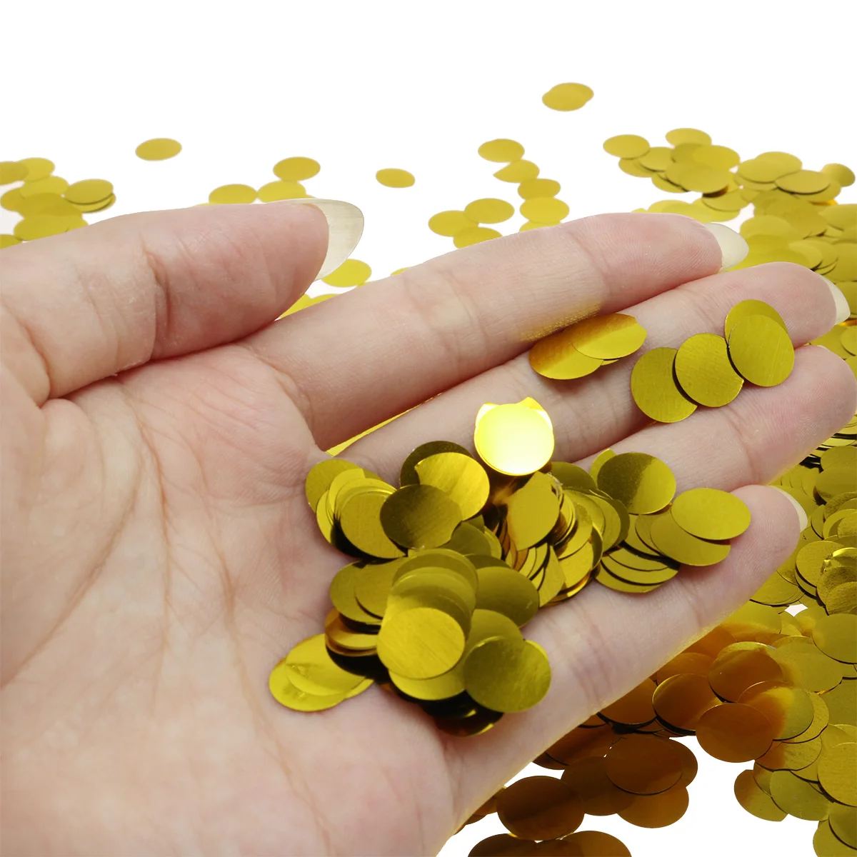 

50G 1Cm Golden Tissue Paper Confetti Glitter For Wedding Birthday Party Balloon Decoration Festive Celebration Party Supplies