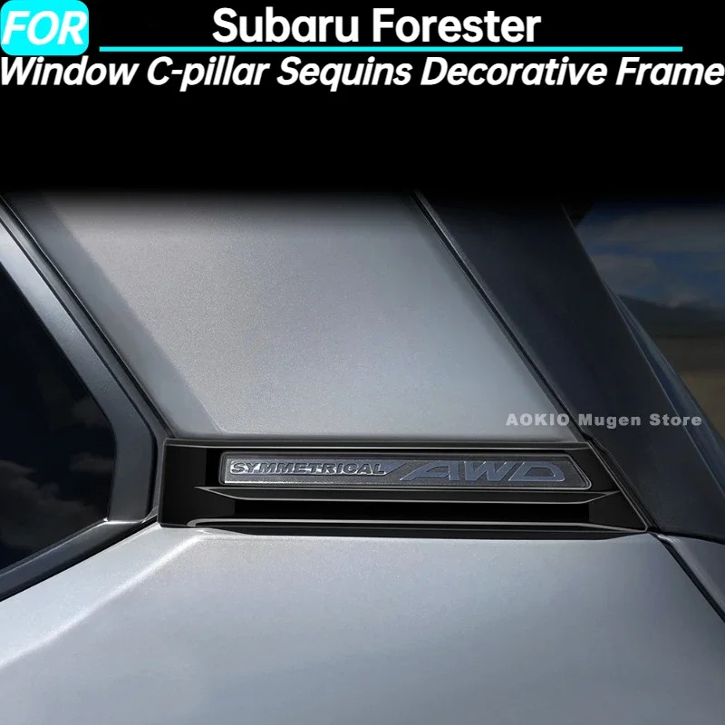 

Car Window C-pillar Sequins Decorative Frame for Subaru Forester Exterior Accessories 2025