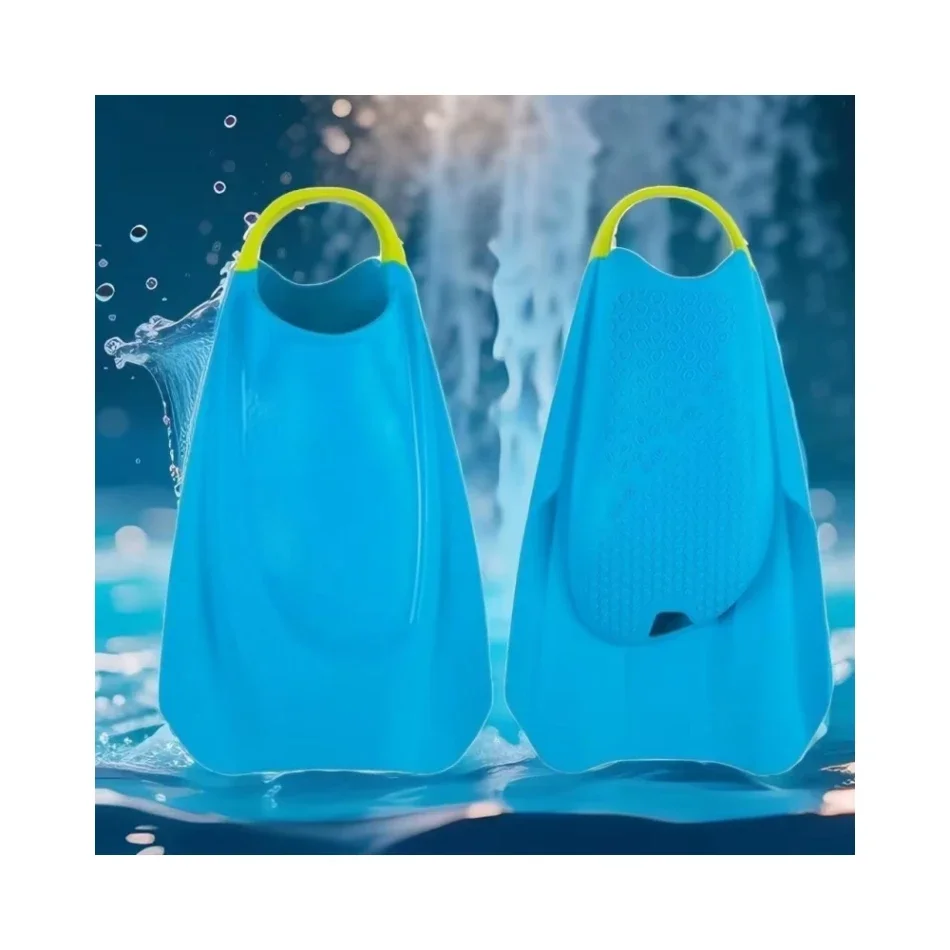 

M Swim Training Fins Comfortable Silicone Lap Swimming Short Blade Floating Flippers with Mesh Bag for Adults Snorkeling