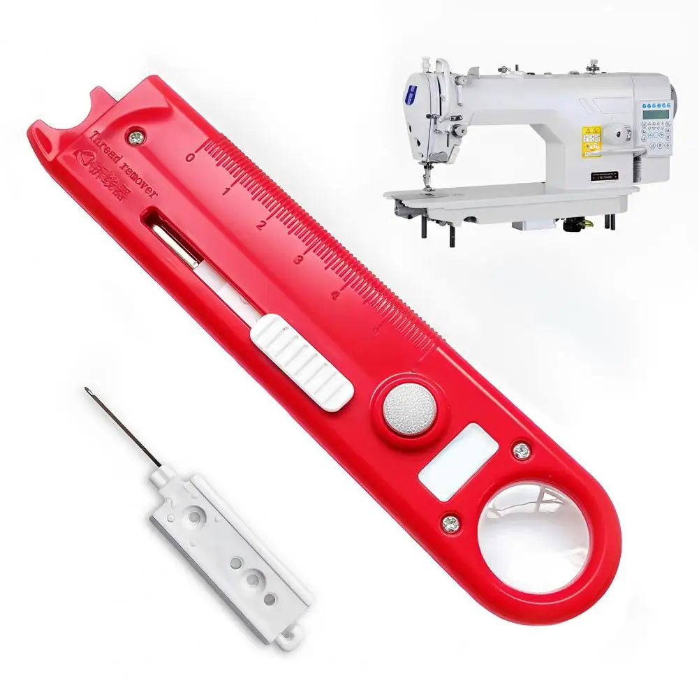 Needle Threading Accessory 2 Pcs 4-in-1 Sewing Threader Tool Set with Seam Remover Magnifying Glass Magnetic Guide Needle - view 4