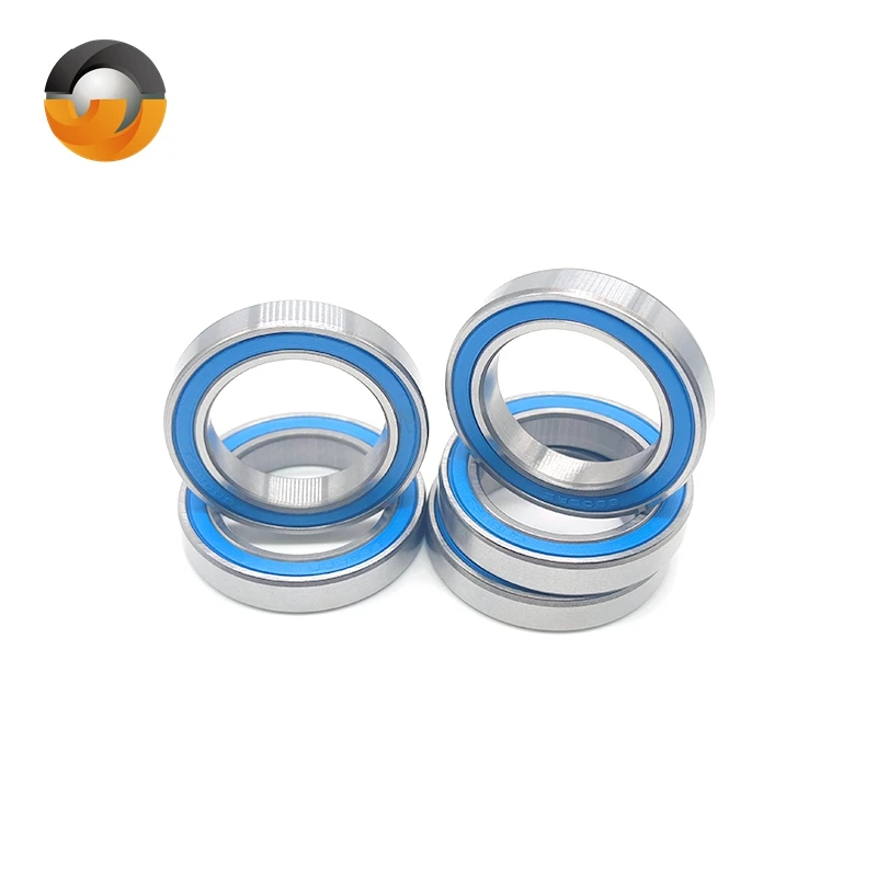 10PCS 6805 2RS 베어링 25*37*7mm ABEC-7 미터법 얇은 섹션 볼 베어링 파란색 밀봉 6805RS 61805RS 6805 RS