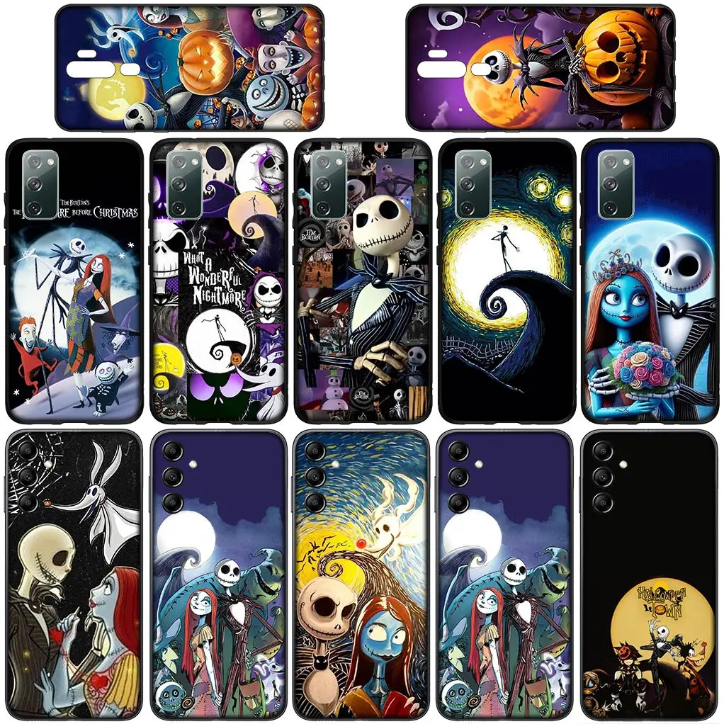 The Nightmare Before Christmas Jack Skellington for Samsung Galaxy S24 S23 Fe Ultra Plus A05 A55 A35 A24 A25 A15 M55 Phone Case