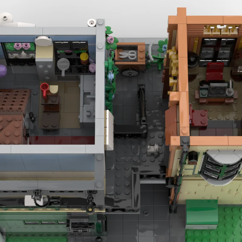 3101 pçs moc tudor boticário modelo modular blocos de construção arquitetura brinquedo diy presentes natal ideia criativa educação crianças