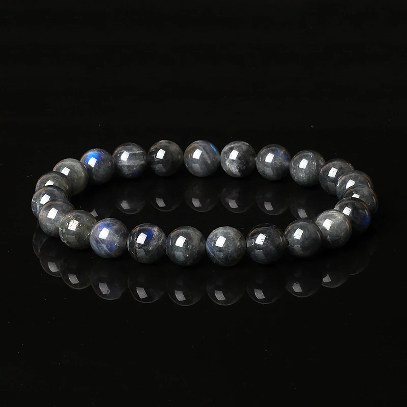 5A Original Flash Labradorite Bracelets for Women Reiki Blue Light Moonstone Beaded Bracelets Nature Semi-precious Stone Jewelry - Image 6