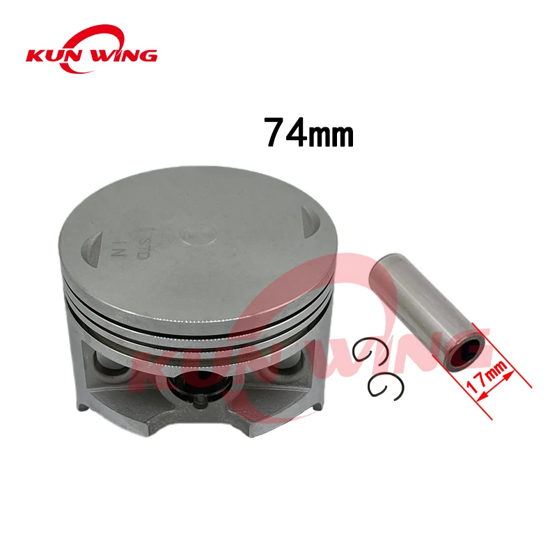 74MM Bore Piston Kit Rings for Honda ATV TRX300 TRX 300 Fourtrax 300 4X4 TRX300FW 1988-2000