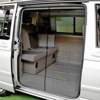 1 Set FOR VW T5 T6 SLIDING DOOR MAGNETIC INSECT MOSQUITO FLY SCREEN NET CAMPER Anti-Mosquito Curtain For Side Sliding Door