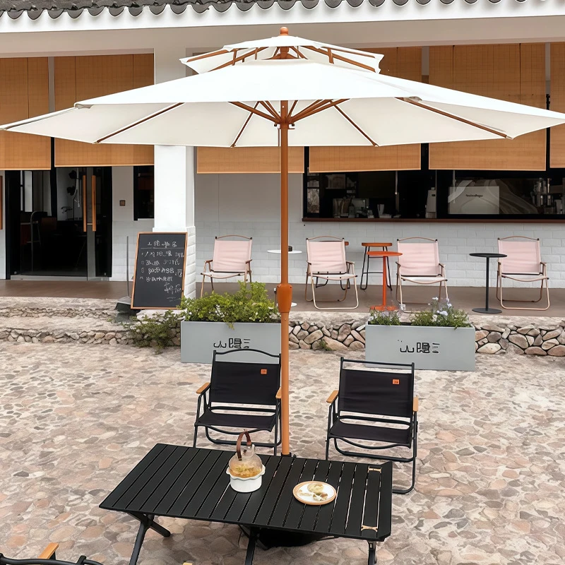 

Large Outdoor Sunshade , Commercial-Resistant Canopy, Suitable Coffee Shops And Plazas, Tiltable Patio,