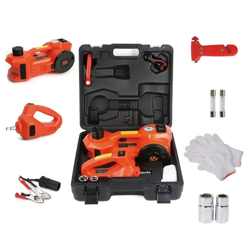 Electric Hydraulic Automotive Repair Tool Kit, Two Function Lifting Jack for car maintenance