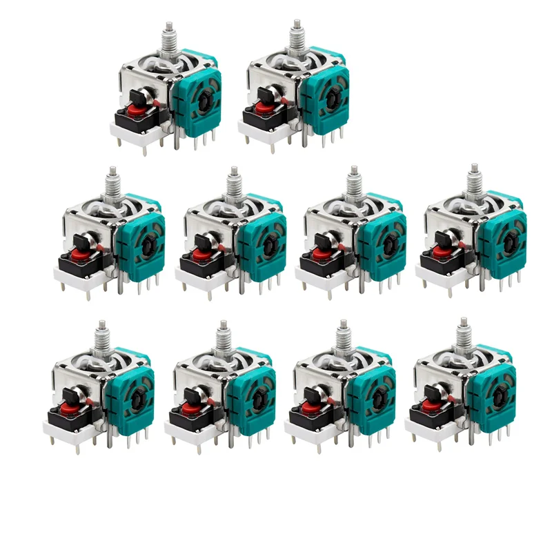 

-PQWN 10PCS 3D Analog Joystick Stick Module Rocker For One Elite Game Controller Joystick Repair Parts