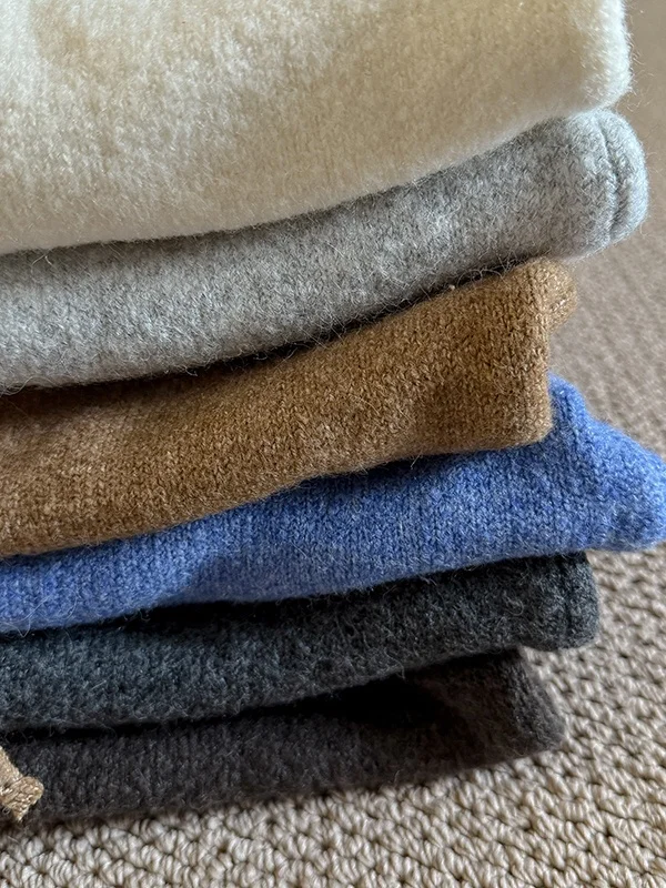 بسيطة اللون مقنعين تريكو عارضة تنوعا محبوك أعلى للنساء الخريف جديد Sle Dstring الصوف الصيني B... #2