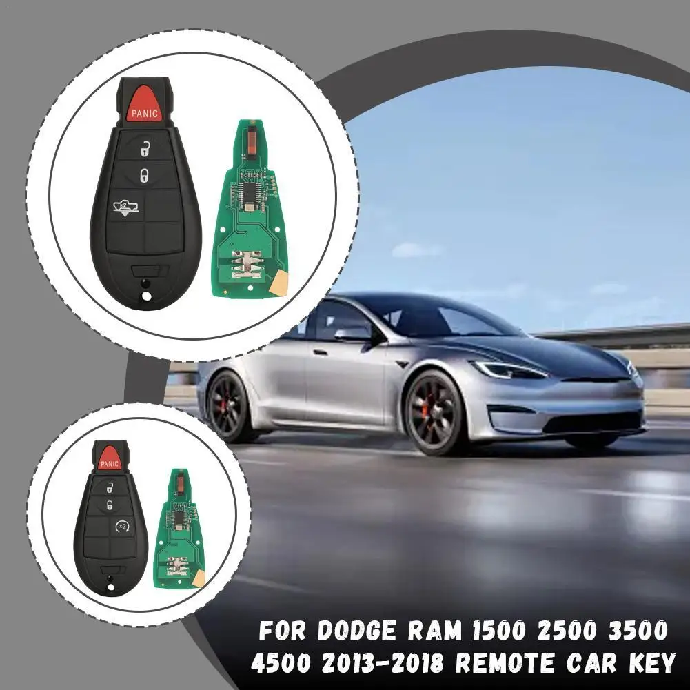 

Для Dodge Ram 1500 2500 3500 4500 (2013-2018 гг.) 3/4/5 ключей с дистанционным управлением, автомобильный ключ, интеллектуальный чехол для автомобильного ключа, дистанционный ключ