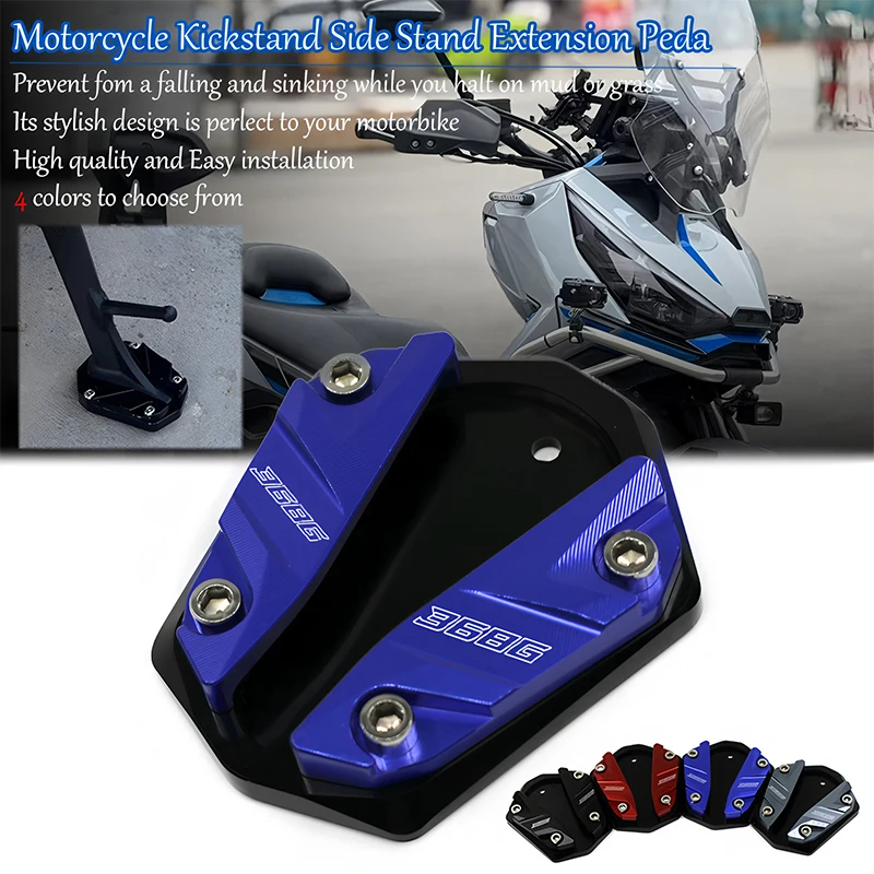 

For ZONTES 368G G368 368K 368E 368 K E G Motorcycle Plate Kickstand Extension Keychain CNC Side Stand Pad