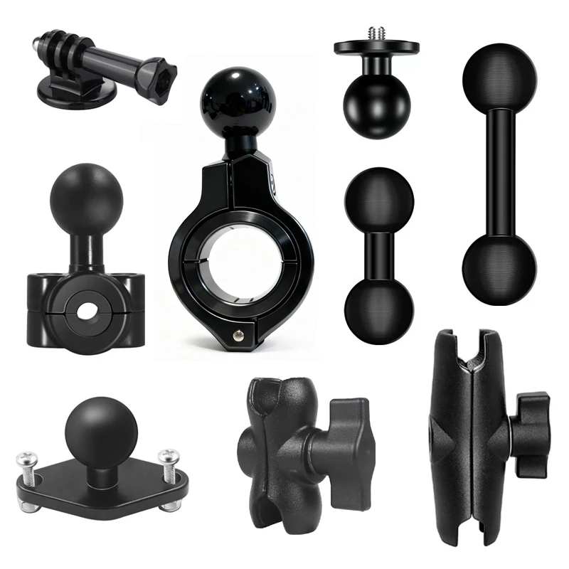 �y�Z�[�����z25mm 1�C���` �{�[���w�b�h�x�[�X�A�_�v�^�[ �I�[�g�o�C�o�C�N�}�E���g �n���h���o�[�u���P�b�g�N���b�v GoPro 13 12 11 DJI Insta360 X5 �A�N�Z�T���[�p