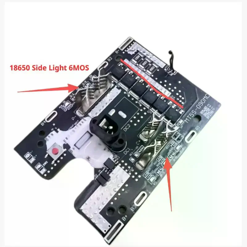 

1 шт. 6MOS 21 В 18650 защитная плата боковых фонарей с контролем температуры для угловой шлифовальной машины электрические ножницы молоток