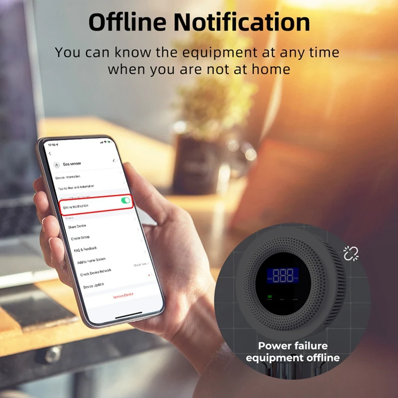 Tuya Wi-Fi детектор утечки природного газа датчик утечки звуковая сигнализация дистанционное управление защита безопасность умный дом прочный