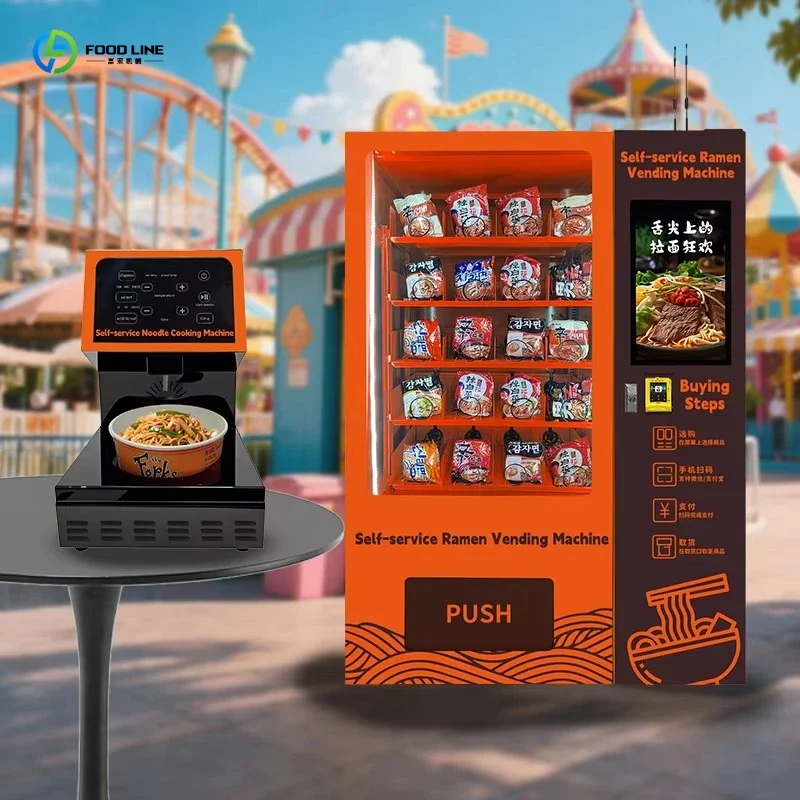 Cup Noodle Vending Machine Hot Water Card Payment, Ramen Dispenser Commercial Self-Service Custom