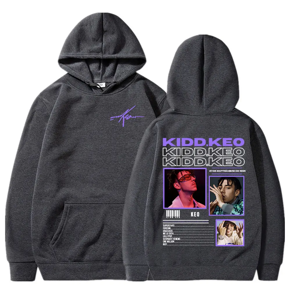 Rapper Kidd Keo Album Tour Merch Hoodie Men Women\'s Hip Hop Pop Music Sweatshirt Casual Fleece Long Sleeve Pullovers Streetwear