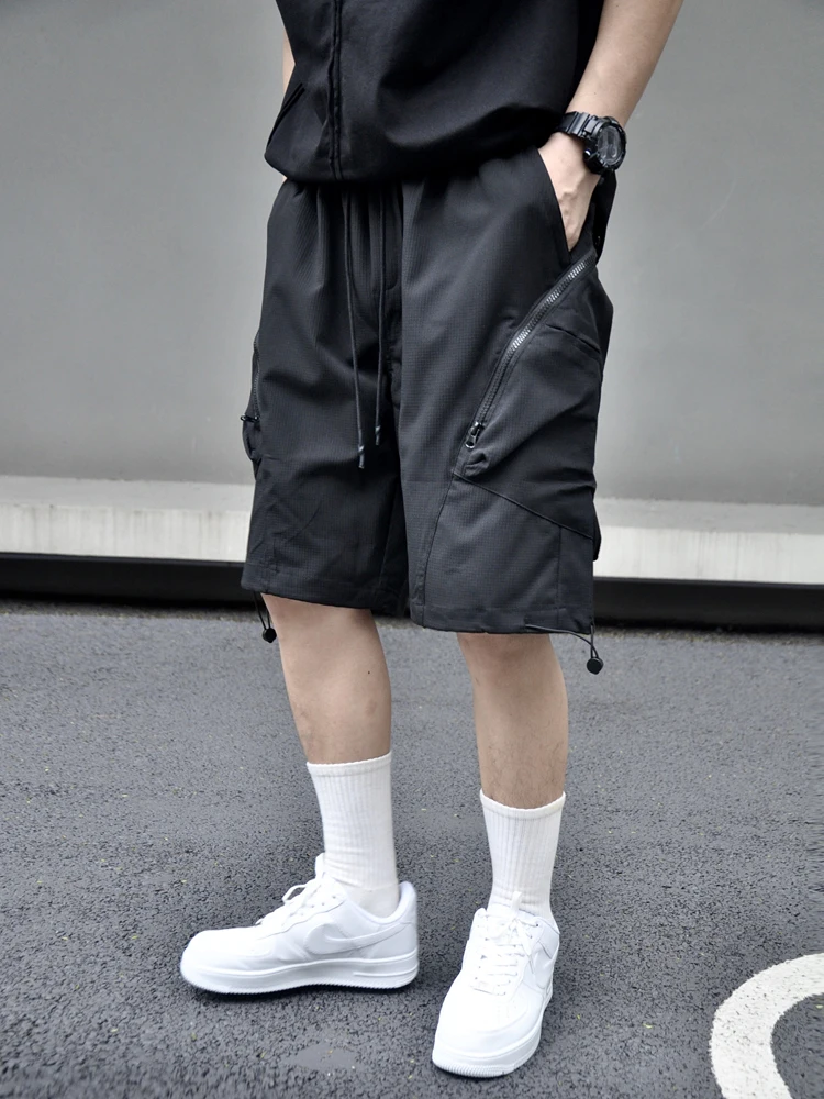 

Летняя американская уличная молния, большая прямая рабочая одежда, мужская свободная функциональная повседневная одежда с пятью четверками...