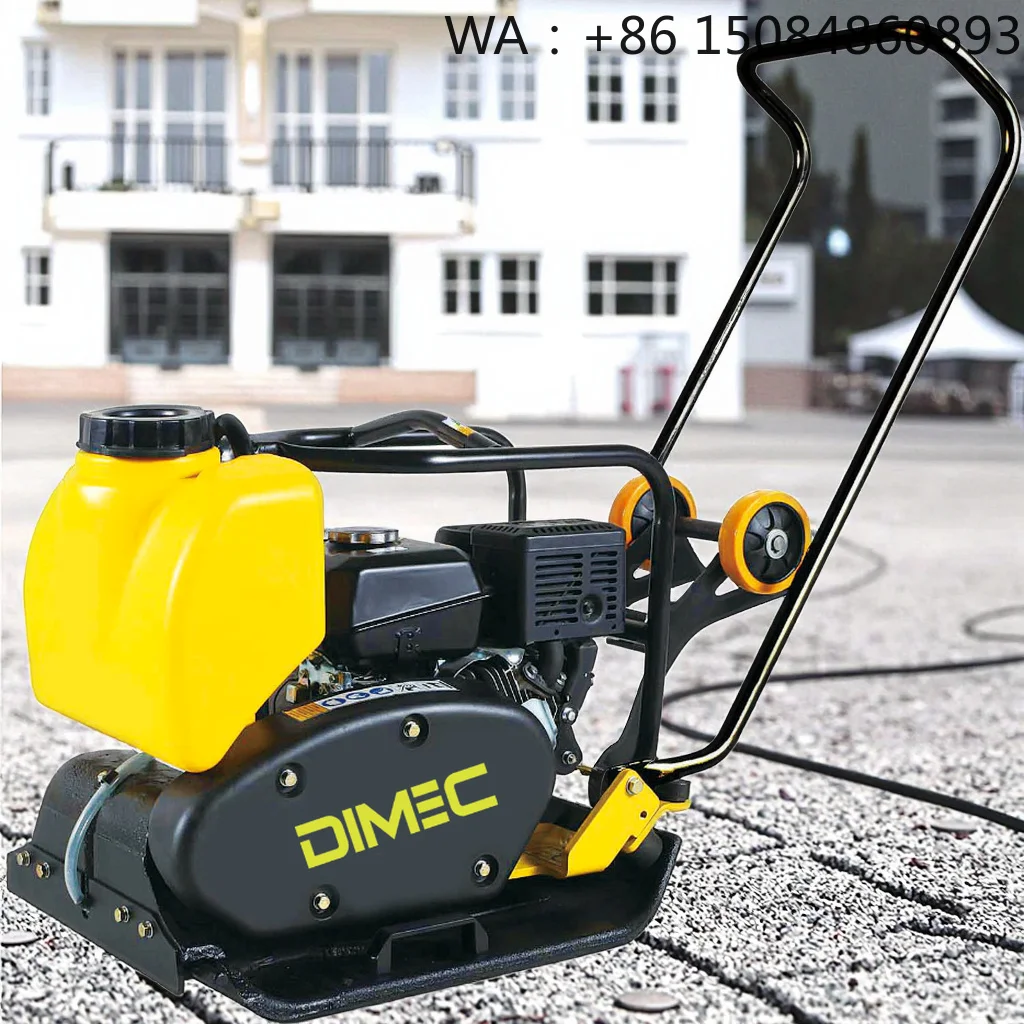 Energy-driven Energy-driven Dual Engine Plate Compactor, Forward Vibratory Soil Compaction Power-driven With Water Tank For Road