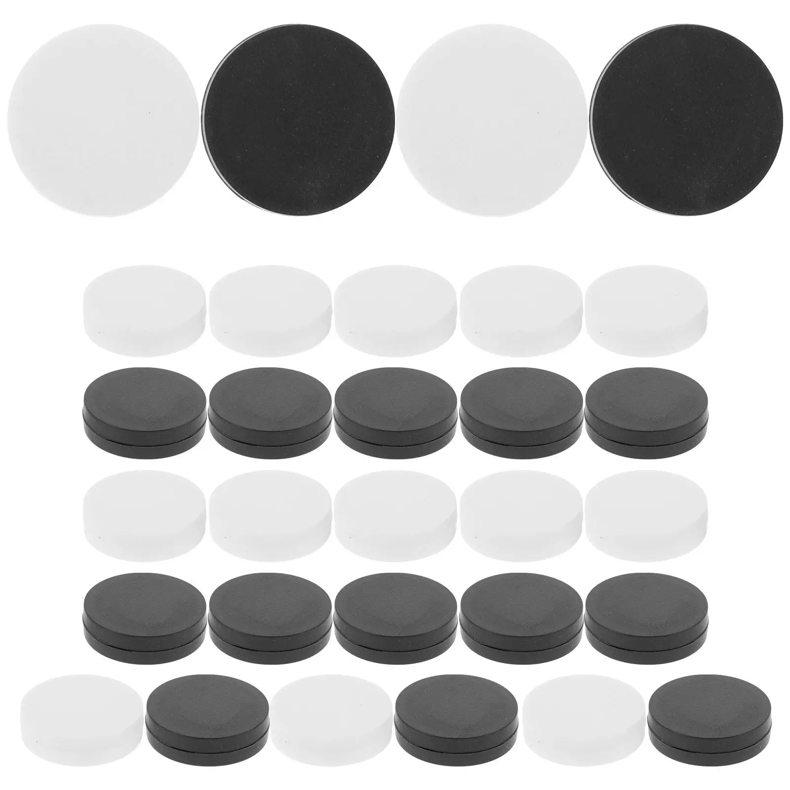 

30Pcs Checkers Pieces Plastic Round Backgammon Accessories Board Game Parts for Strategy Puzzle Games Checkers Pieces Only