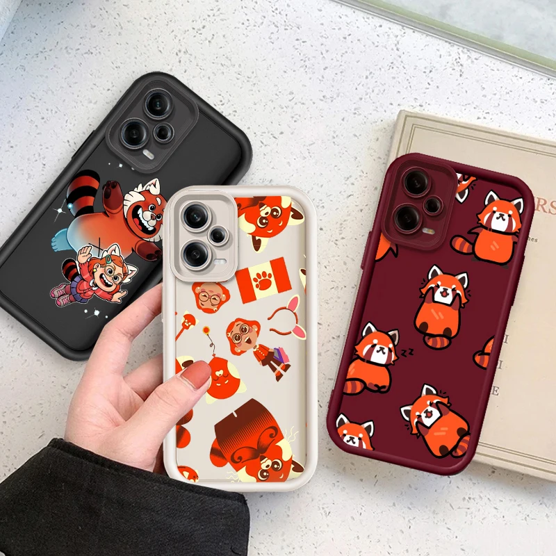 Disney Turning Red Art Eye Ladder For Xiaomi Redmi Note 13 12 12C 11 11S 10 10C 10A 9C 9A Pro 5G Funda Phone Case