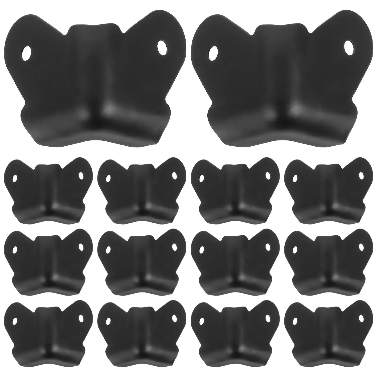 

16pcs Black 30mm Speaker Corner Protectors Wooden Box Guard Decorative Edges Covers Furniture Safety Rustproof