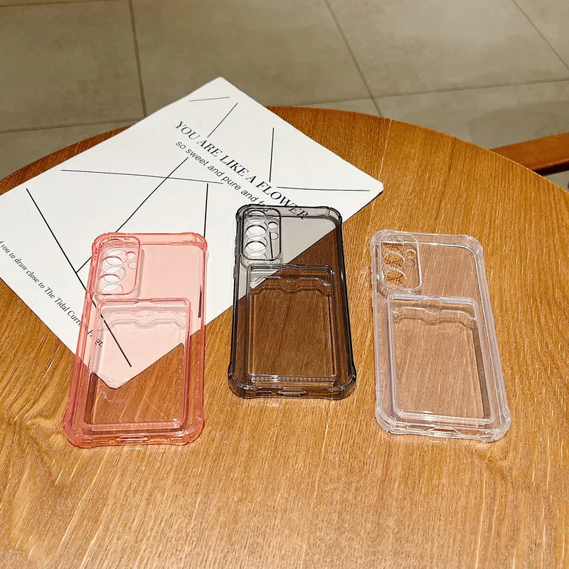 Hülle für Samsung Galaxy S25 Edge S26 S22 S23 S24 Ultra S26 S25 FE A18 A57 A37 A17 A27 A56 A55 A15 A36 Kartenfach Transparente Handyhülle – Detail 8