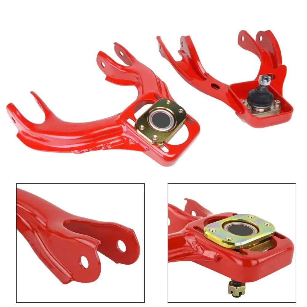 Front Car Upper Camber Arms Adjustable (L&R) Racing Front Upper Control Arm Camber Kit For HONDA CIVIC 92-95 EG 2/3/4 Door view 3