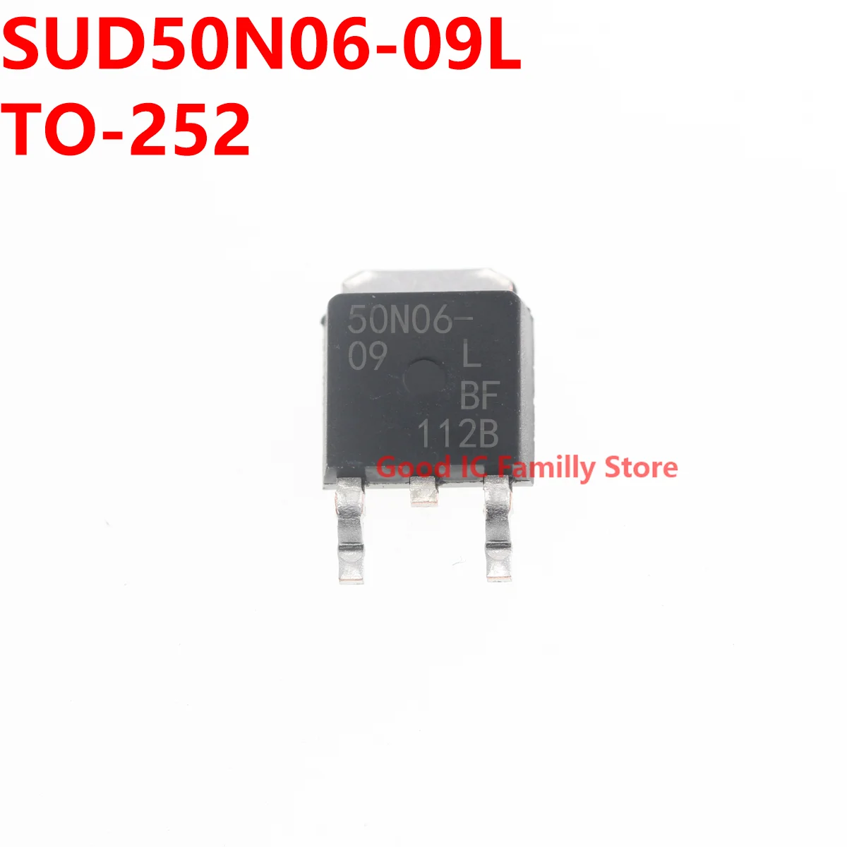 10ชิ้น SUD50N06-09L ไป-252