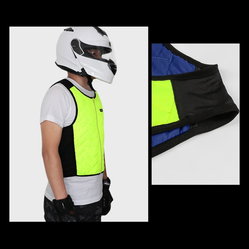 

LYSCHY Men Women Summer Motorbike Water Cooling Riding Jacket Outdoor Hiking Camping Comfortable Bike Racing Ice Waistcoat Vest