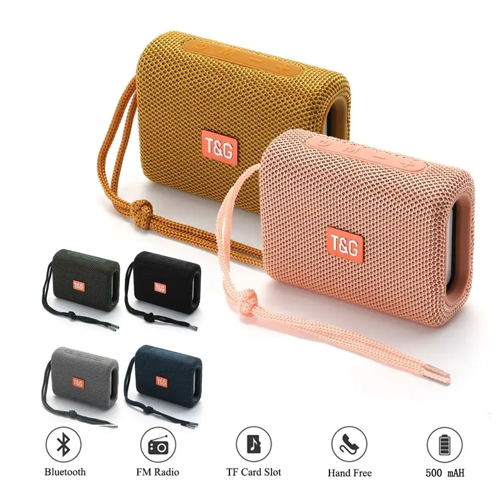 

Portable Mini Bluetooth Speaker Waterproof LED Light HIFI Loudspeaker Box Mesh TF Card FM Radio Outdoor