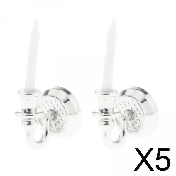 

Миниатюрный настенный подсвечник для кукольного домика 1/12, модель из пластика и сплава, оригинальный подарок на день рождения для куклы