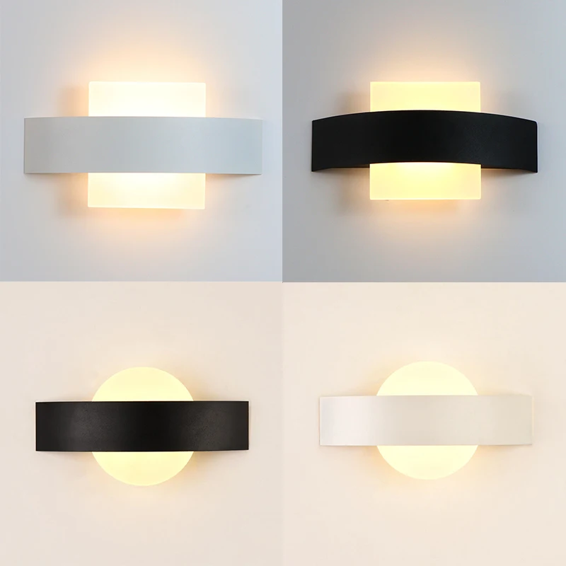 Modern Round Wall Sconce Lamp Bedside Bedroom Interior LED Lighting Aisle Foyer Corridor Luminaria for Home Decor Wall Lamp 6pa