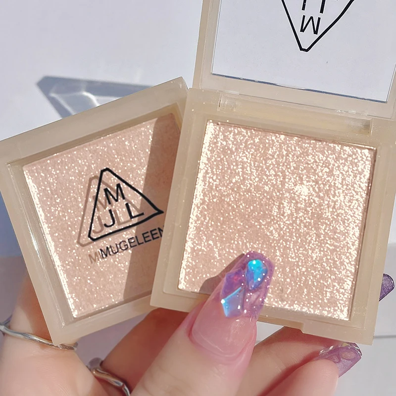 Shimmer Eyeshadow Blush Contouring Powder Pearlescent Highlighter Womken Waterproof Face Makeup Illuminator Girls Comestic