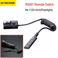NITECORE RSW1 Flashlight Tactical Remote Switch Picatinny Rail Adapter Included for SRT7GB P12GT MH12GT 25.4mm Flashlights 1''