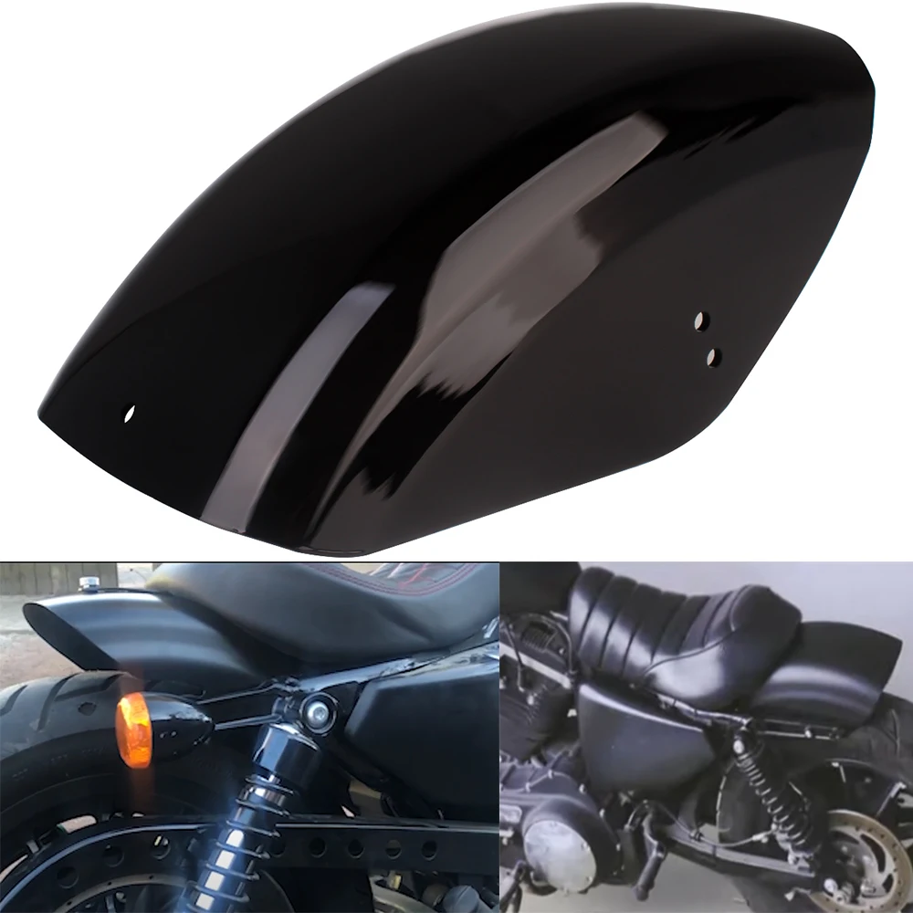 Motorcycle Light Black ABS Rear Fender Short Mudguard Cover For Harley Sportster XL 883 1200 Nightster Roadster Super Low Custom