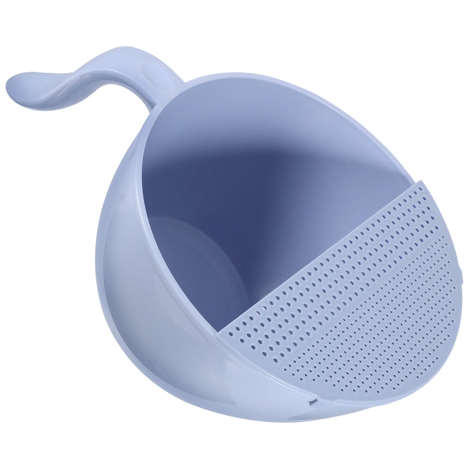 

Rice Strainer Sky-Blue Fine Slot Colander For Washing Rice Vegetables Beans Kitchen Drain Basket Pp Material Leak Proof