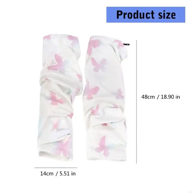 Tay áo bằng lụa Ice cho phụ nữ Butterfly Mẫu chống nắng cho lái xe