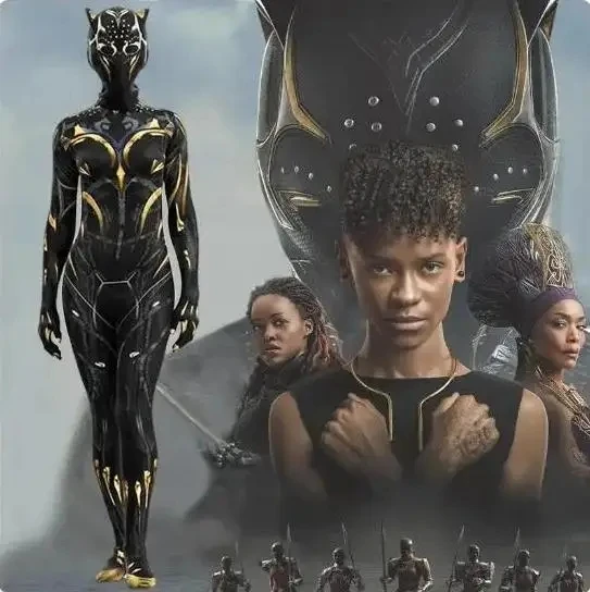 Disfraz de superhéroe Black Panther Wakanda Forever para mujer, traje de Cosplay Shuri, моно, traje de Halloween