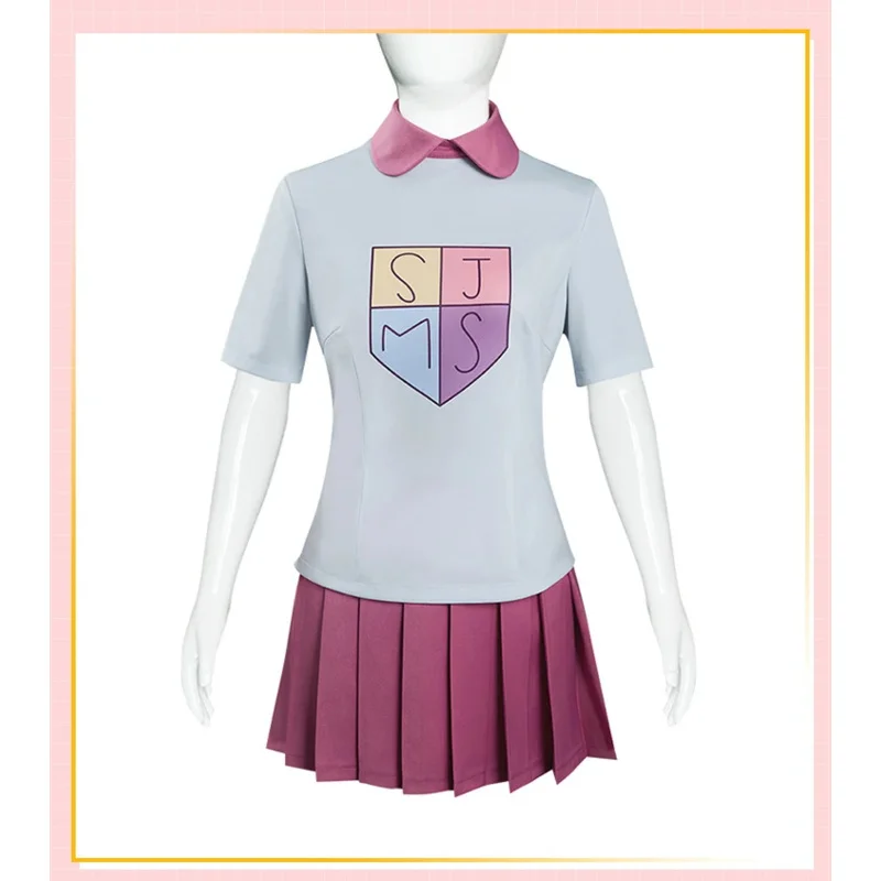 2025 ♥   Nuevo disfraz de cosplay de Anime Amphibia Chica adolescente en un mundo de rana Anne Boonchuy Top de manga corta falda calcetines conjunto adulto Chil ☆ ★